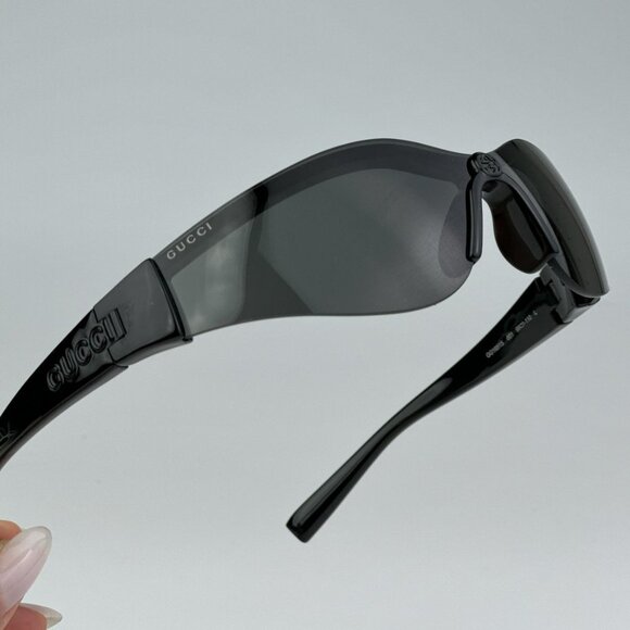Gucci GG1651S 001 BRAND NEW Sunglasses Black Grey Unisex Mask main image 7